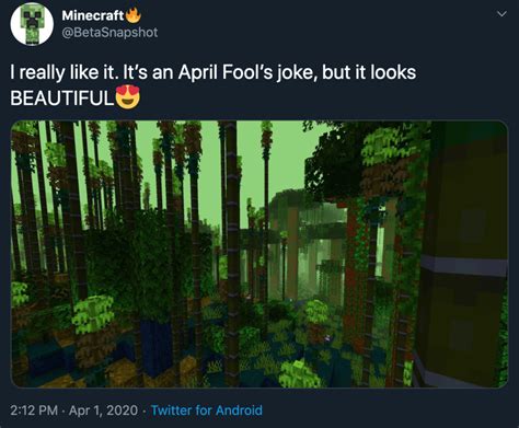 minecraft april fools update 2024